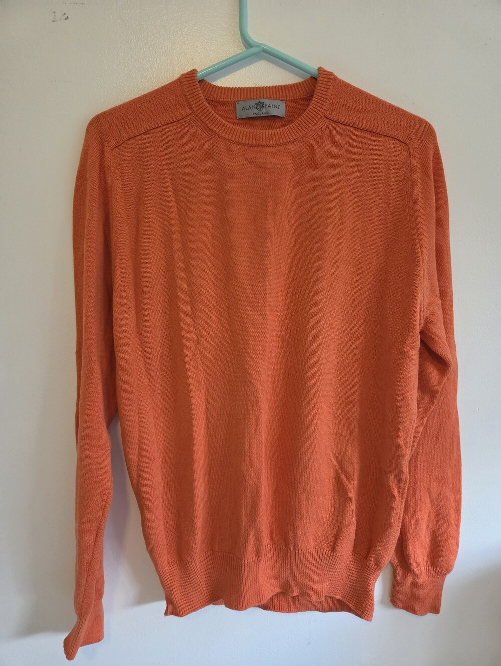 Alan Paine England Men’s Cotton Cashmere Sweater